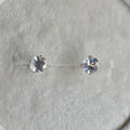 14k Claw-Set Moonstone Studs - Magpie Jewellery