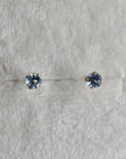 14k Claw-Set Aquamarine Studs - Magpie Jewellery