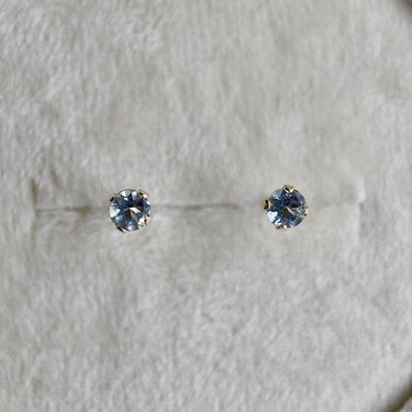 14k Claw-Set Aquamarine Studs - Magpie Jewellery