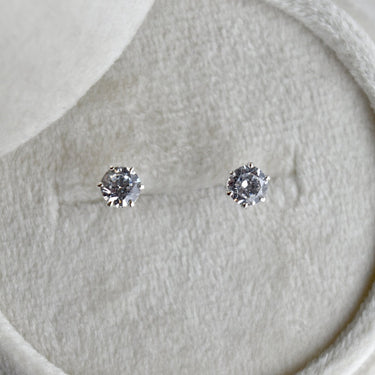 Silver & Cubic Zirconia Stud Earrings - Magpie Jewellery