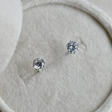 Silver & Cubic Zirconia Stud Earrings - Magpie Jewellery