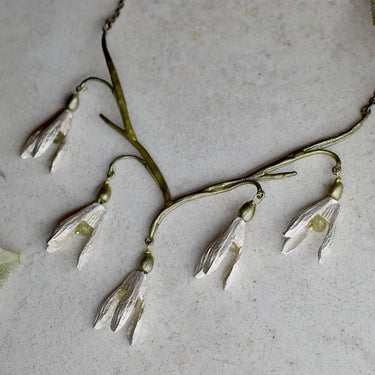 Snowdrops Statement Necklace - Magpie Jewellery