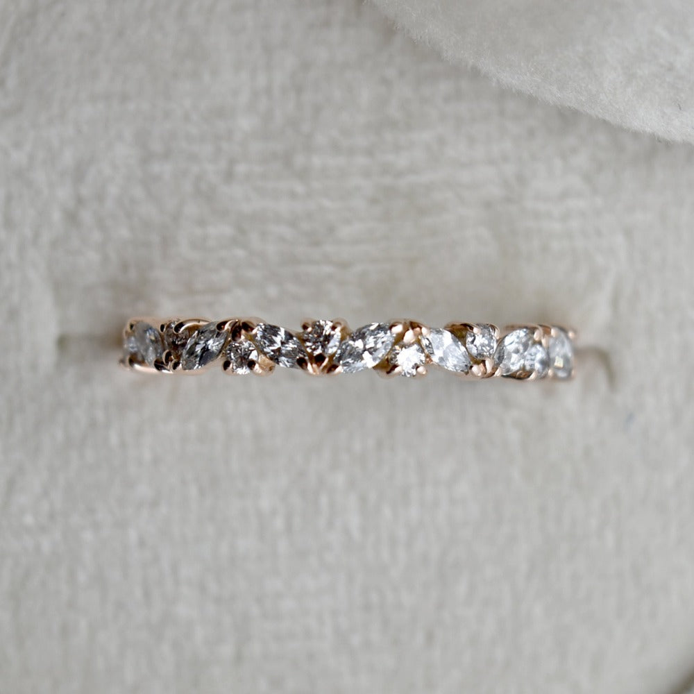 14k Rose Gold Marissa Lab-Grown Diamond Band - Magpie Jewellery