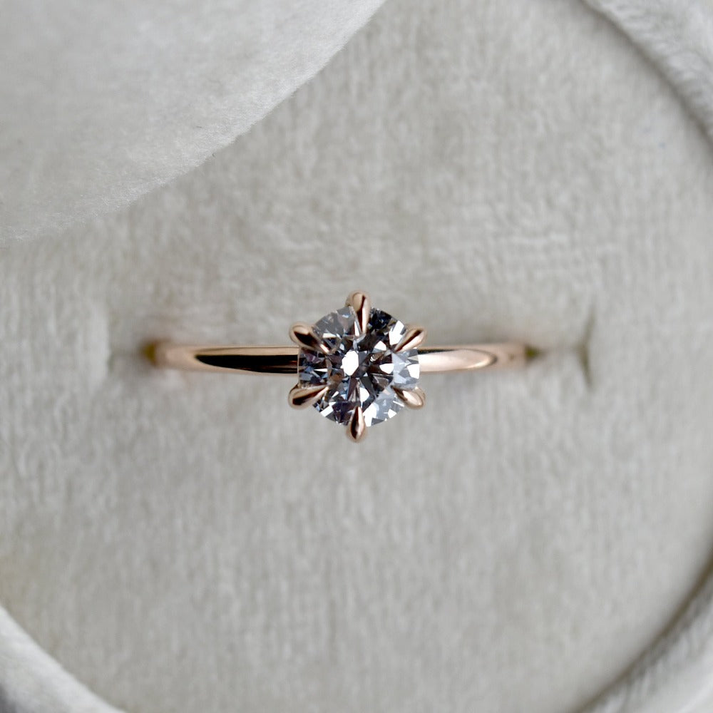 14k Rose Gold Esther Lab-Grown Diamond Solitaire | Magpie Jewellery