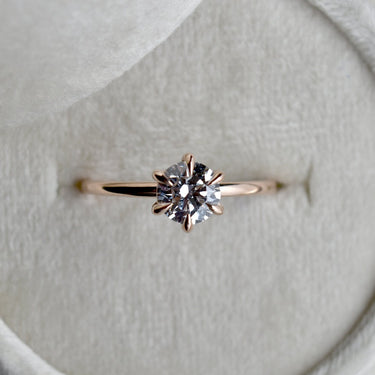 14k Rose Gold Esther Lab-Grown Diamond Solitaire | Magpie Jewellery