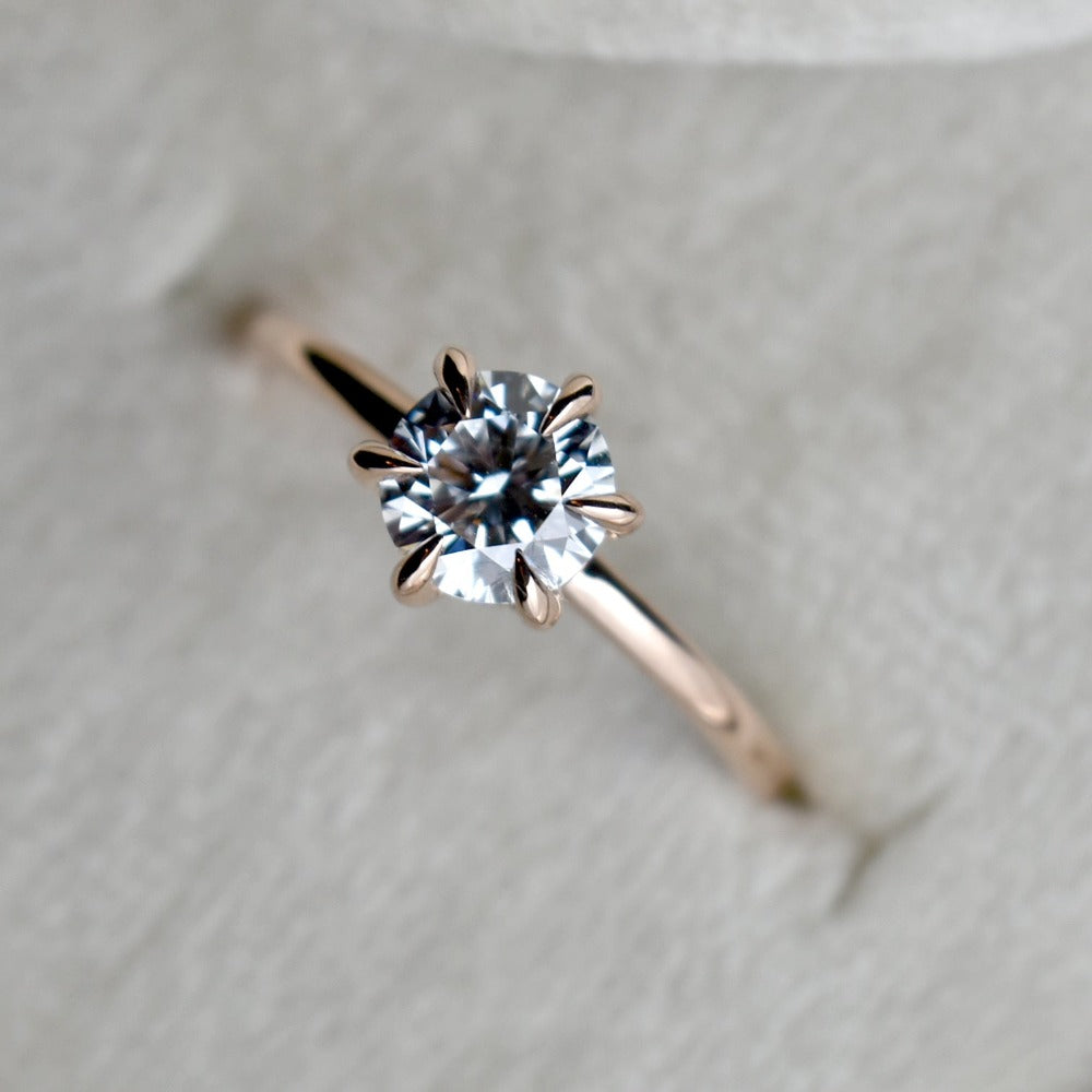 14k Rose Gold Esther Lab-Grown Diamond Solitaire - Magpie Jewellery