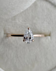 14k Gold Sula Lab-Grown Pear-Shaped Diamond Solitaire | Magpie Jewellery