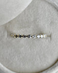 14k Yellow Gold Floating Diamond Partial Eternity Band - Magpie Jewellery