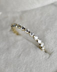 14k Yellow Gold Floating Diamond Partial Eternity Band - Magpie Jewellery