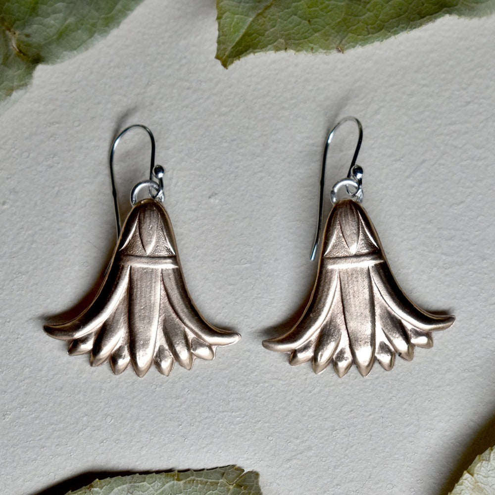 'Egyptian Revival' Bronze Drop Earrings - Magpie Jewellery