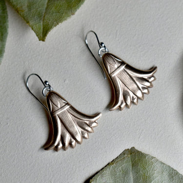 'Egyptian Revival' Bronze Drop Earrings - Magpie Jewellery