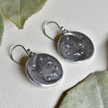 'Luna' Die Struck Silver Earrings - Magpie Jewellery