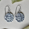 'Floral' Die Struck Silver Earrings - Magpie Jewellery