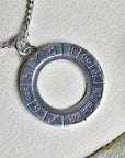 'Zodiac Cycle' Die Struck Silver Necklace - Magpie Jewellery