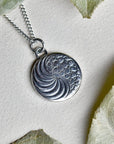 'Yin-Yang' Die Struck Silver Necklace - Magpie Jewellery