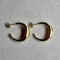 Rounded Tapered Hoop Stud - Magpie Jewellery