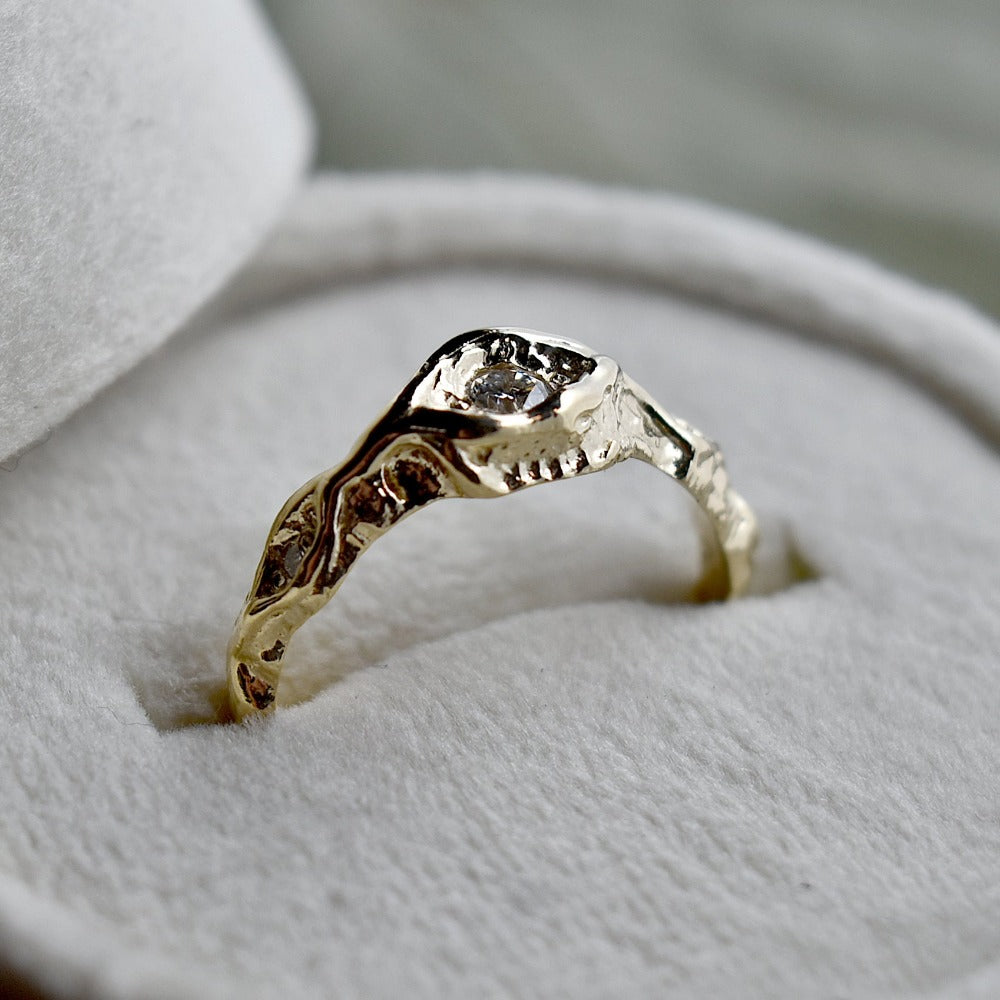 10ky 'Tangles' Gold & Diamond Ring - Magpie Jewellery