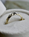 10ky 'Tangles' Gold & Diamond Band - Magpie Jewellery