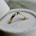 10ky 'Tangles' Gold & Diamond Band - Magpie Jewellery