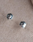 Tiny Screw & Washer Stud Earrings - Magpie Jewellery