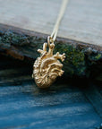 Mini Gold Vermeil Anatomical Heart - Magpie Jewellery