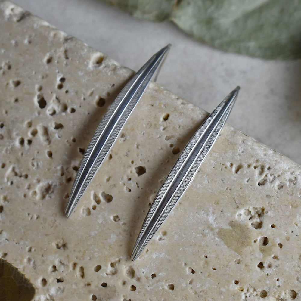 Delicate Patterned Long Drop Earrings - Magpie Jewellery