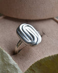 Paperclip Ring - Magpie Jewellery