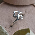 Double Heart Ring - Magpie Jewellery