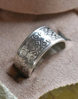 Scroll Patterned Band - Magpie Jewellery