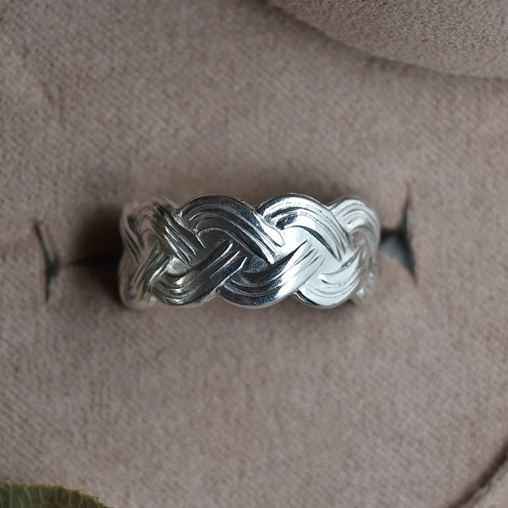 Wide Braided Band - Magpie Jewellery