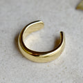 Brass Half Round Ear Cuff - Magpie Jewellery