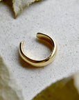 Brass Half Round Ear Cuff - Magpie Jewellery