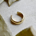 Brass Half Round Ear Cuff - Magpie Jewellery