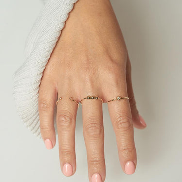 Gold Bubble Ring - Magpie Jewellery