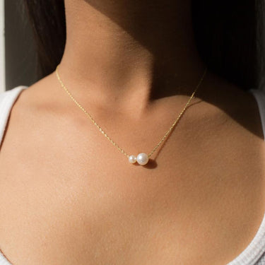 Double Pearl Necklace Magpie Jewellery 16