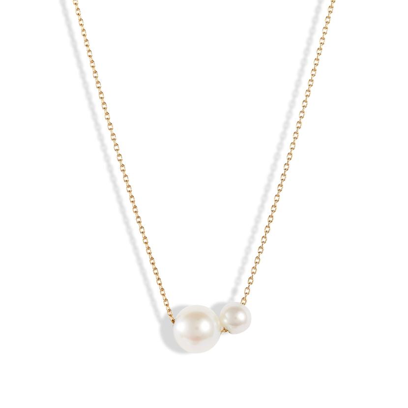 Double Pearl Necklace - Magpie Jewellery