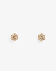 Baby Brown Diamond 6 Prong Studs | Magpie Jewellery