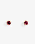 Baby Garnet 6 Prong Studs | Magpie Jewellery