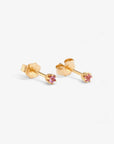 Baby Pink Sapphire 6 Prong Studs | Magpie Jewellery