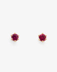 Baby Ruby 6 Prong Studs | Magpie Jewellery