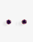0.2 carat 6 Prong Amethyst Studs | Magpie Jewellery