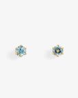 0.2 carat 6 Prong Aquamarine Studs | Magpie Jewellery