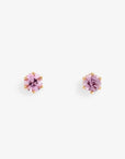 0.2 carat 6 Prong Pink Sapphire Studs | Magpie Jewellery