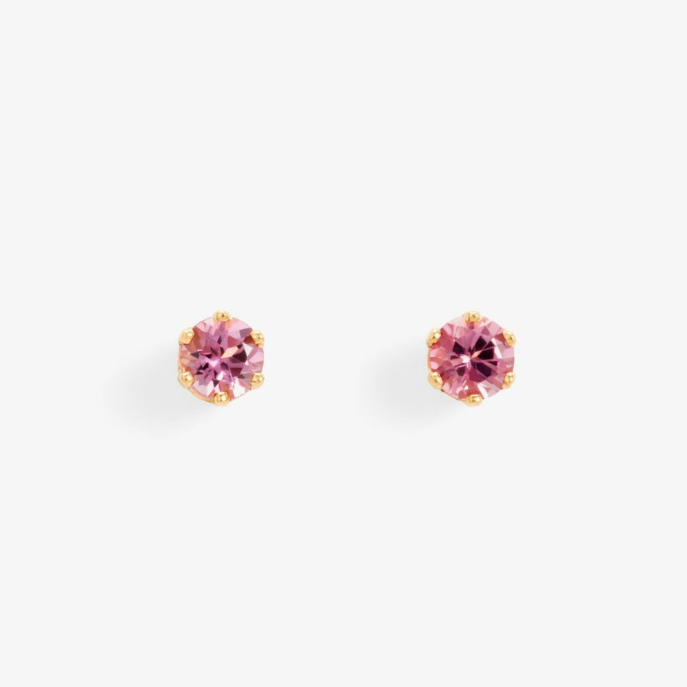 0.2 carat 6 Prong Tourmaline Studs | Magpie Jewellery