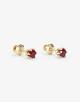 6 Prong Ruby Stud | Magpie Jewellery