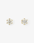 6 Prong White Diamond Stud | Magpie Jewellery