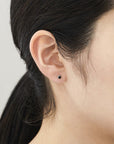 Large 6 Prong Black Diamond Studs | Magpie Jewellery