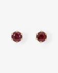 Large 6 Prong Ruby Studs | Magpie Jewellery