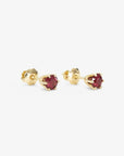 Large 6 Prong Ruby Studs | Magpie Jewellery