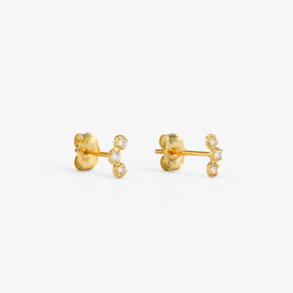 White Diamond Orion Studs | Magpie Jewellery